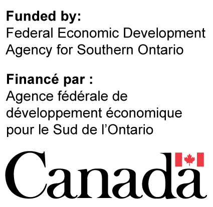 bilingual FedDev Ontario acknowledgement graphic